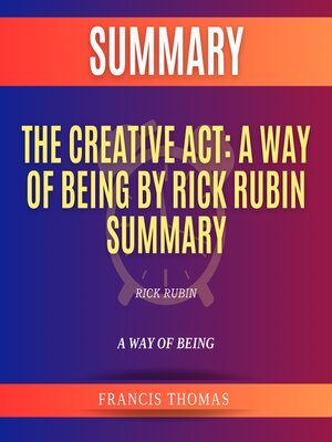 cover image of Summary of the Creative Act